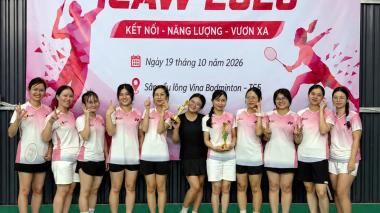 Giải Cầu lông ICAW lần thứ II: Đôi Lê Thị Tâm – Nguyễn Thị Diệu Linh giành Huy chương Vàng đôi nữ